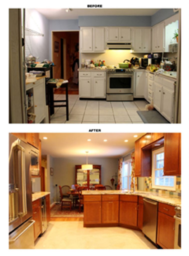 Builders Kitchen Before and After
