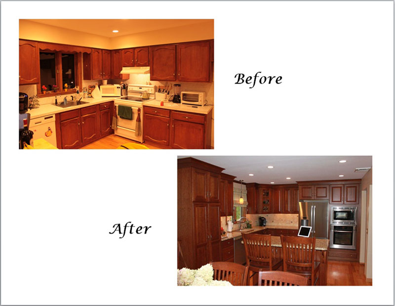 Builders Kitchen Before and After
